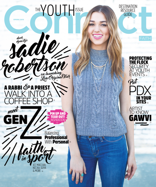 Sadie Robertson Cover Connect Faith